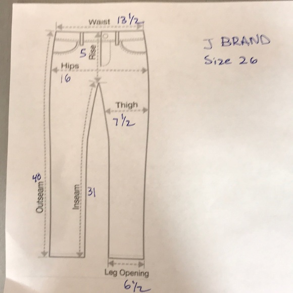 J Brand jeans size 26 - Picture 7 of 8